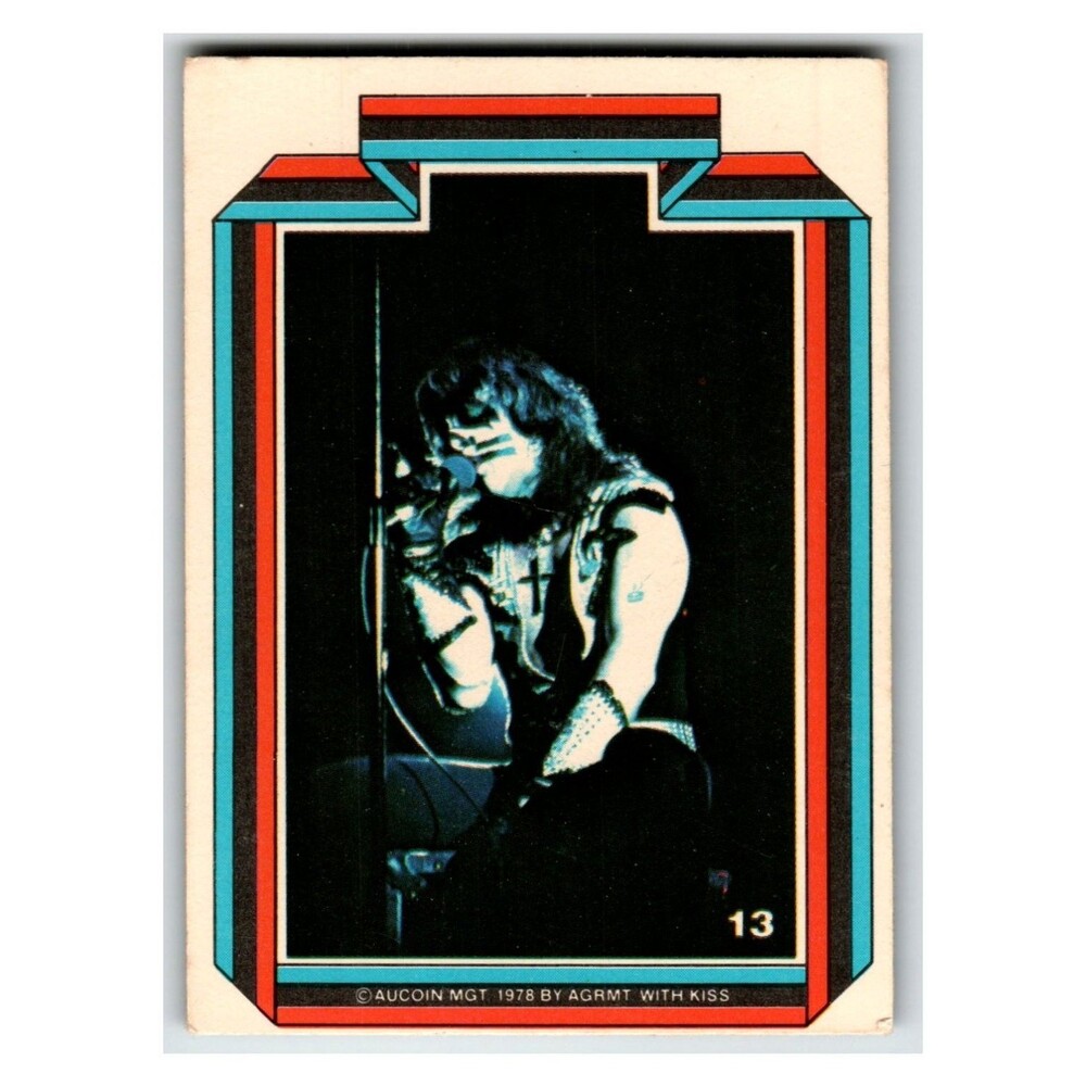 KISS Peter Criss 1978 Topps Card #13